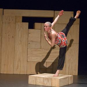 Kirstie McCracken in Byron Perry's Double Think.  Photo:  Ponch Hawkes.